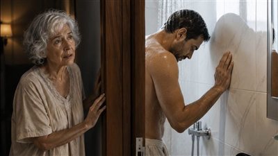 استيقظتُ عند الثالثة فجرًا على صوت الماء… وما رأيته خلف باب الحمّام غيّر حياتي إلى الأبد!