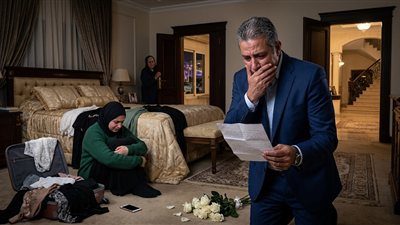 الملياردير رجع البيت فجأة من السفر