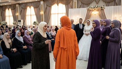 سر الفستان البرتقالي