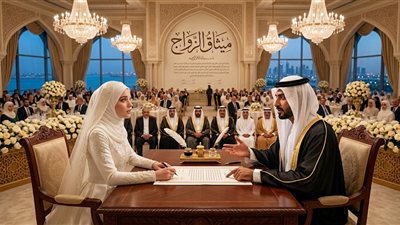 الشيخ اتجوز بنت روسية جميلة
