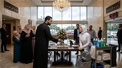 عاملـة نظافة ردّت بالعربية على شيخ… واللي صار بعدها قلب الفندق!